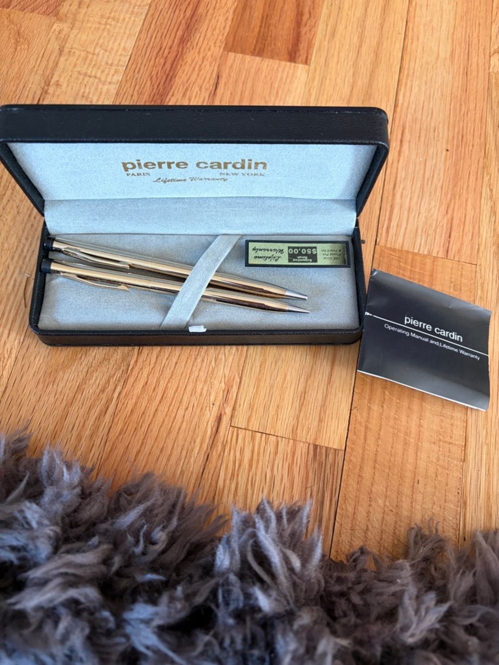 Pierre Cardin Gold-Tone Pen and Mechanical Pencil Duo
